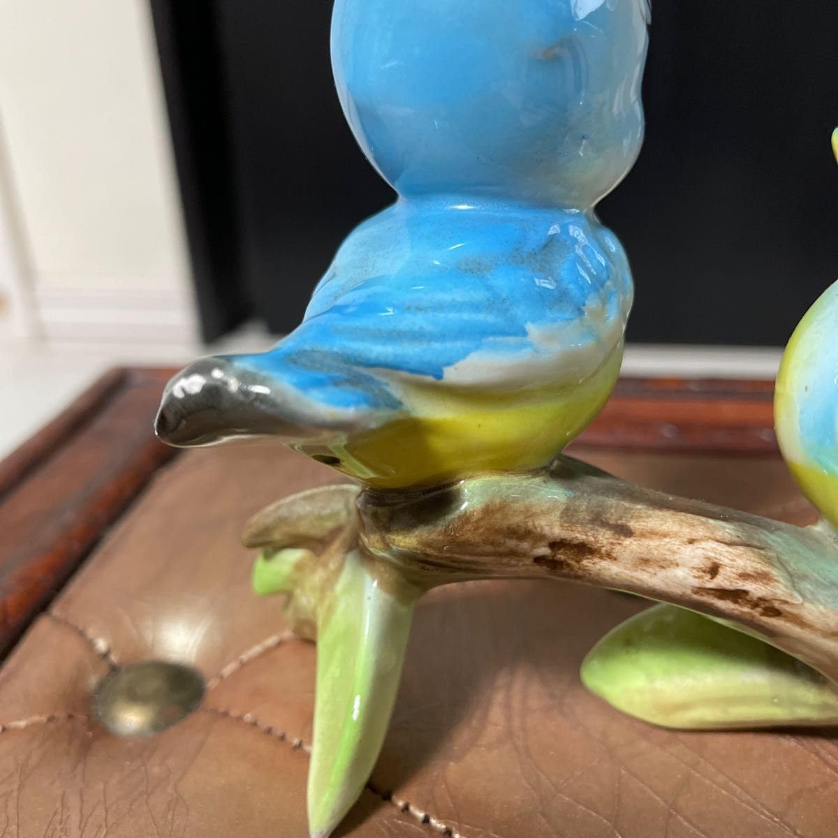ディズニー　ランド　ミッキー　陶器　置き物　鳥　小屋　台湾　レトロ　青い鳥　小鳥 ディズニー ランド ミッキー 陶器 置き物 鳥 小屋 台湾 レトロ