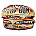 Past Time Signs PS443 22 x 16 in. Burger Anatomy Plasma Metal Sign