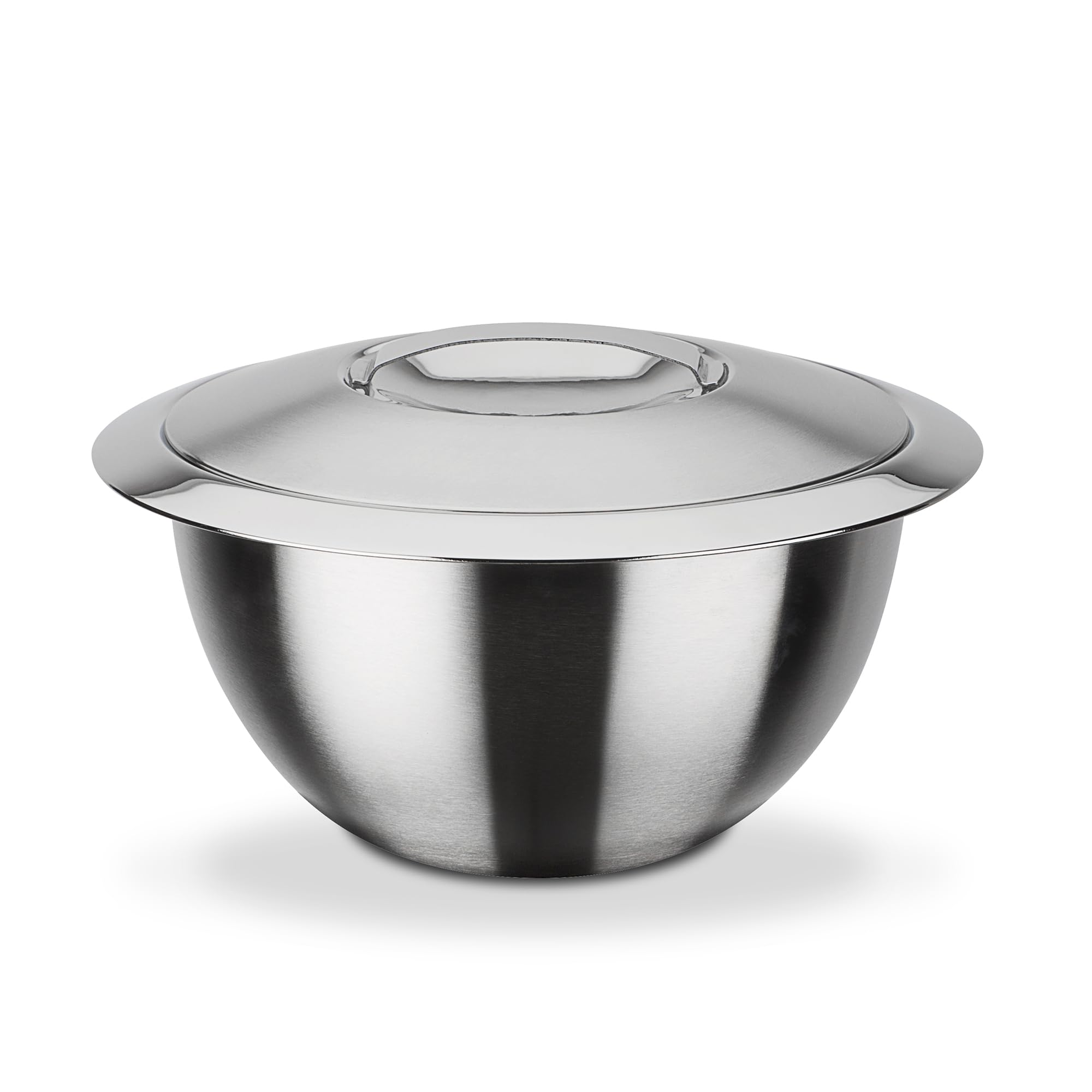 GSW ‎552370 Thermoschüssel mit Deckel, Edelstahl rostfrei - ⌀16 cm, Silber