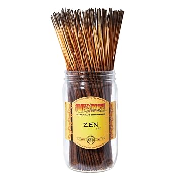Wild Berry Incense Sticks - Zen - Rich Dark Fragrance with Musk and Woods - Hand Dipped in The USA 100 Count