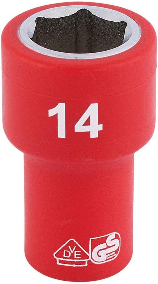 Draper 31490 1/4-Inch Square Drive Metric VDE Socket, 12 mm