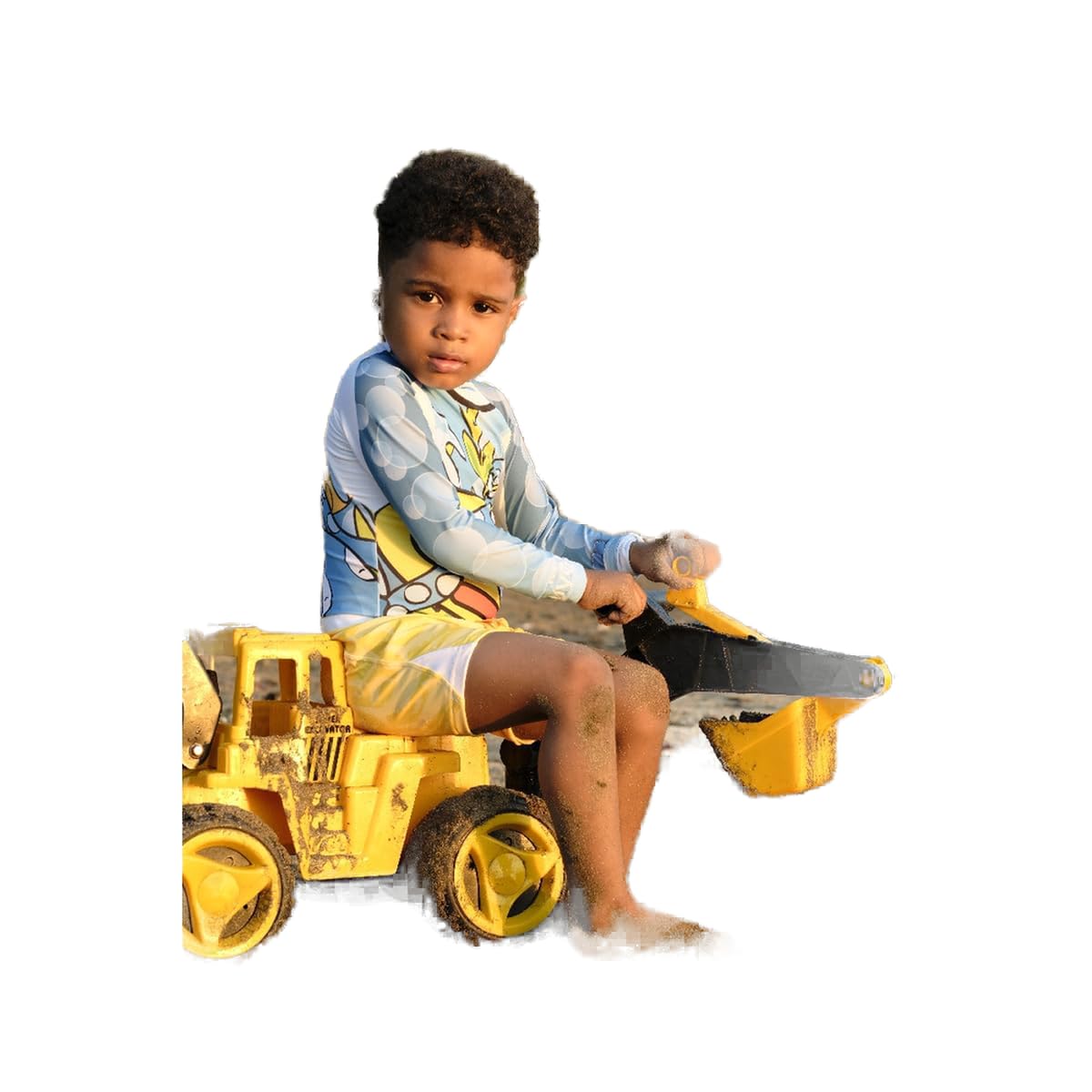 Wonder BrandsGirls UVEA00008 Yellow Submarine Swimwear Top