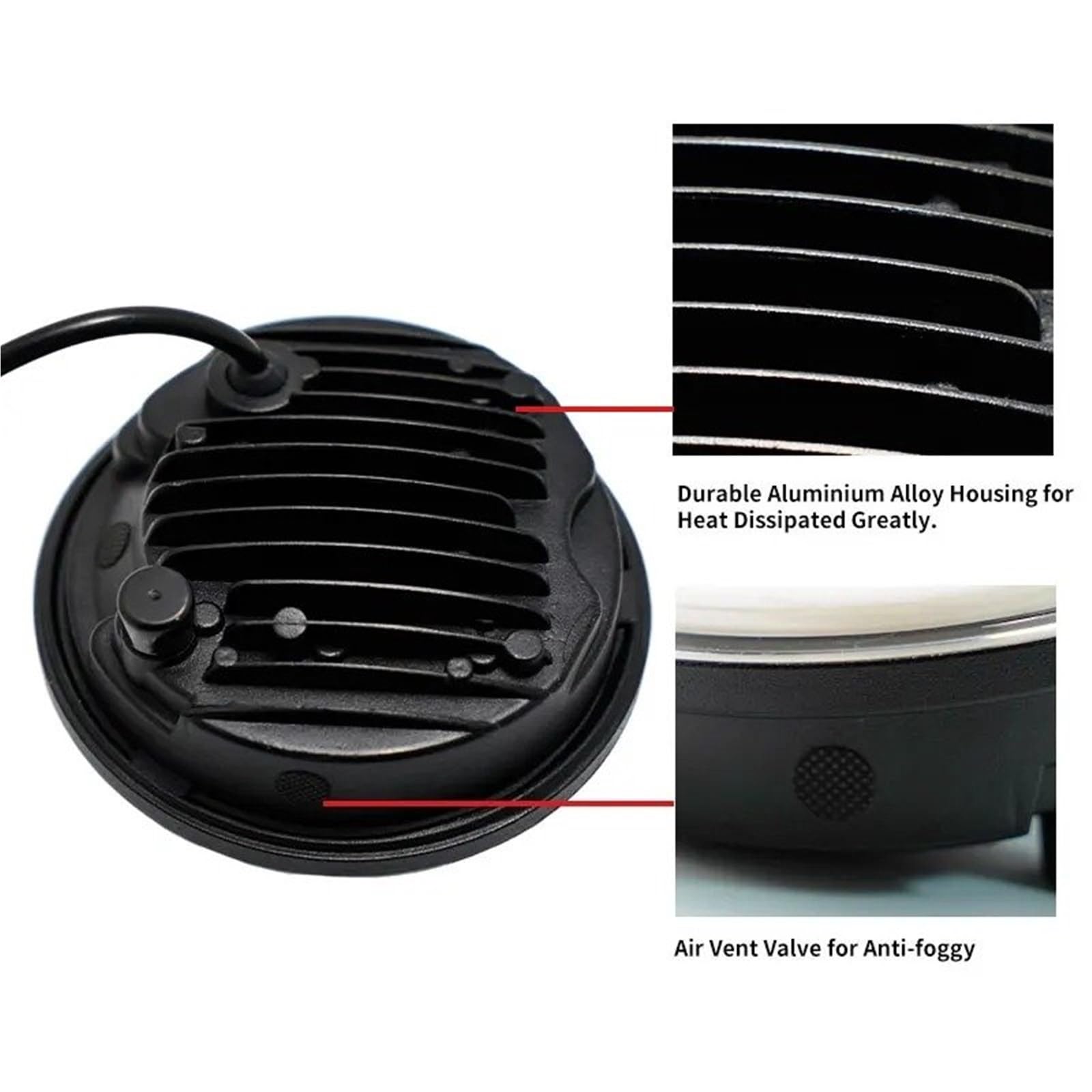 Per Sportster XL 1200 883 Faro Anteriore A LED Da 5,75 Pollici Per Motocicletta Luci Anteriori Moto(Cromo)