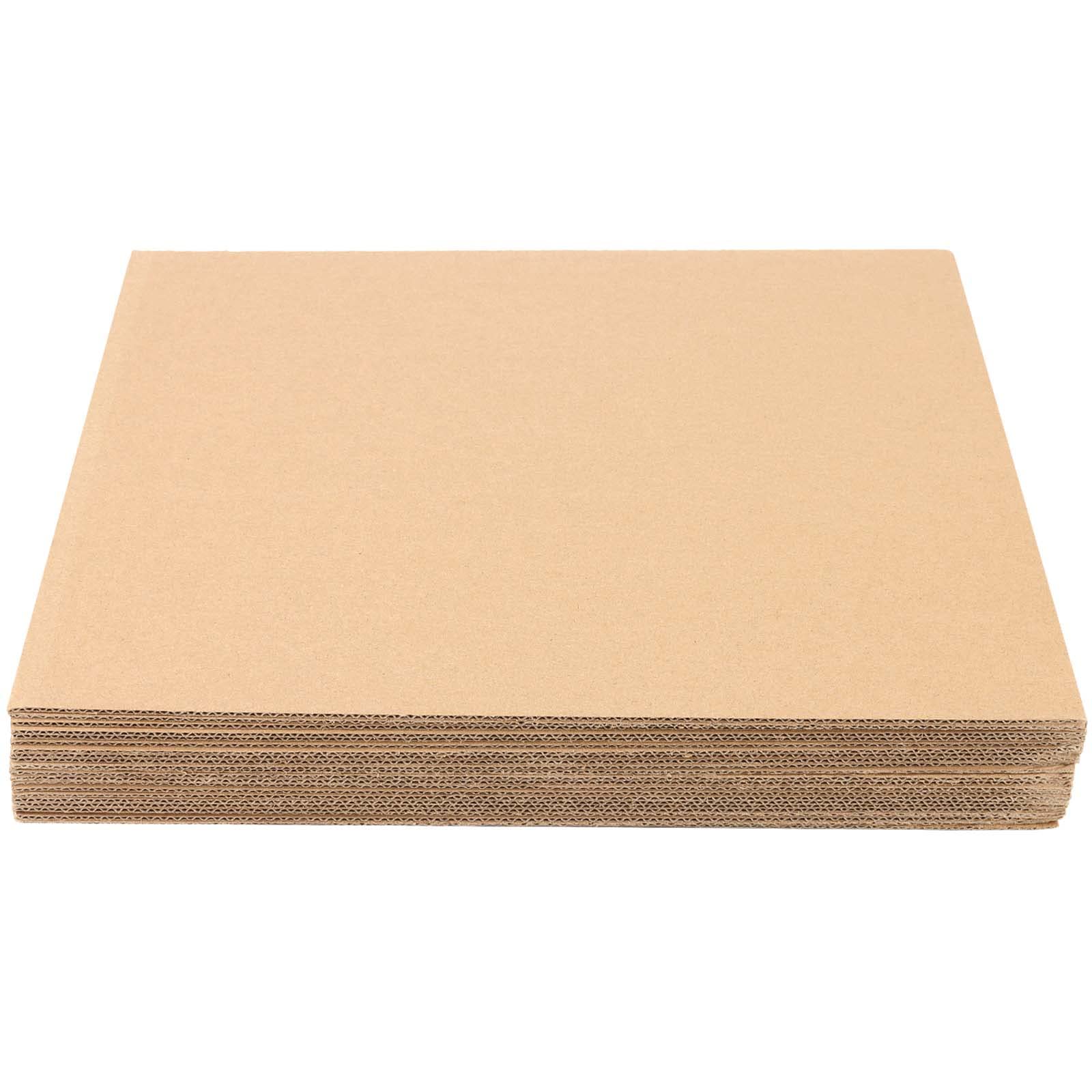 Lot de 100 feuilles de carton ondulé A4 305 x 230 mm x 2 mm d'épaisseur Idéal pour expédition, emballage et projet de bricolage