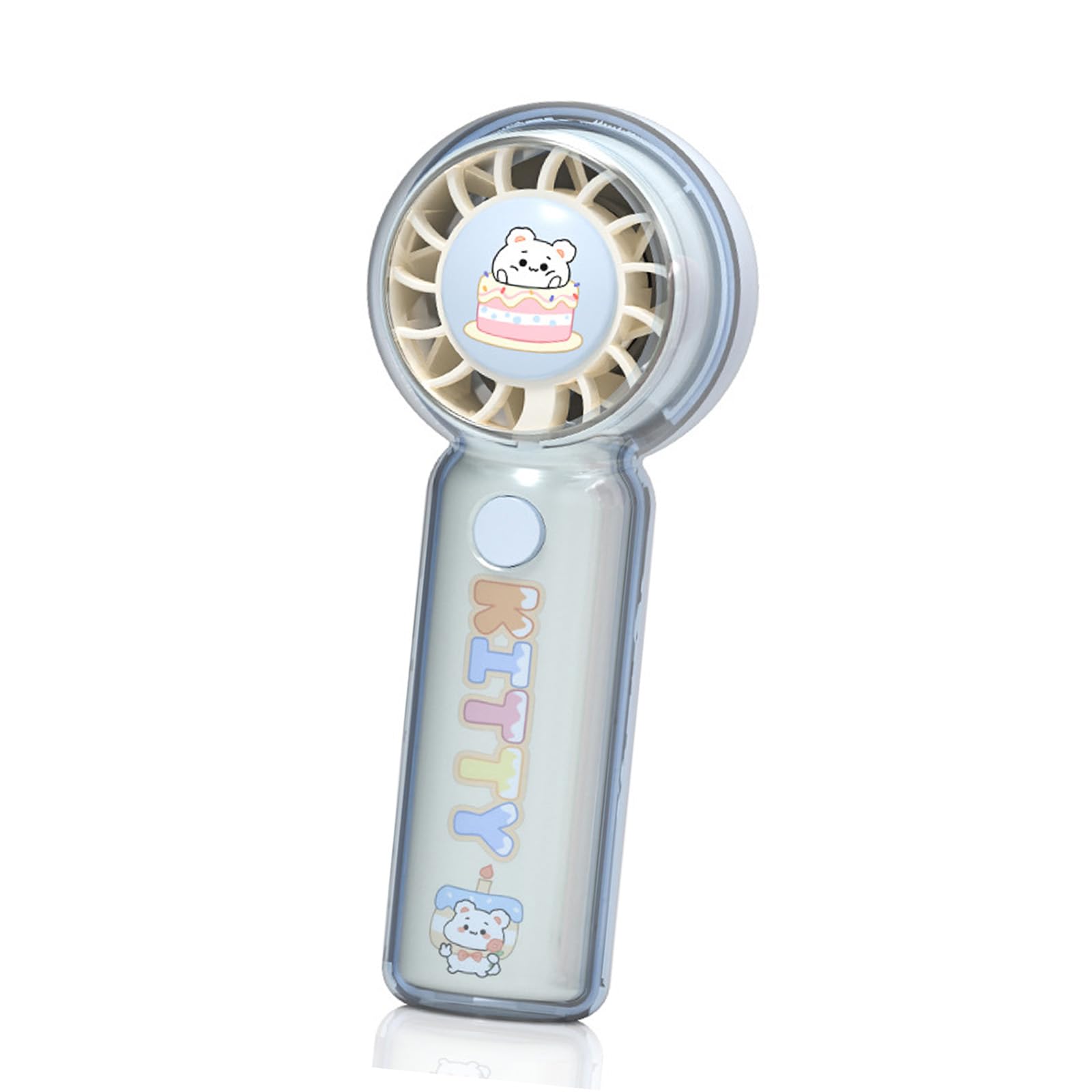 Elnwnnkc Friendly Foldable Fan Build Rechargeable Individual Camping Cooling Device Suitable for Mobile Use Cartoon Portable Handheld
