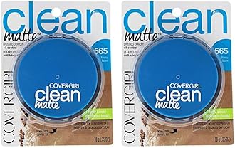 COVERGIRL Clean Matte Pressed Powder Tawny 10 g (Packaging may vary) (Pack of 2)