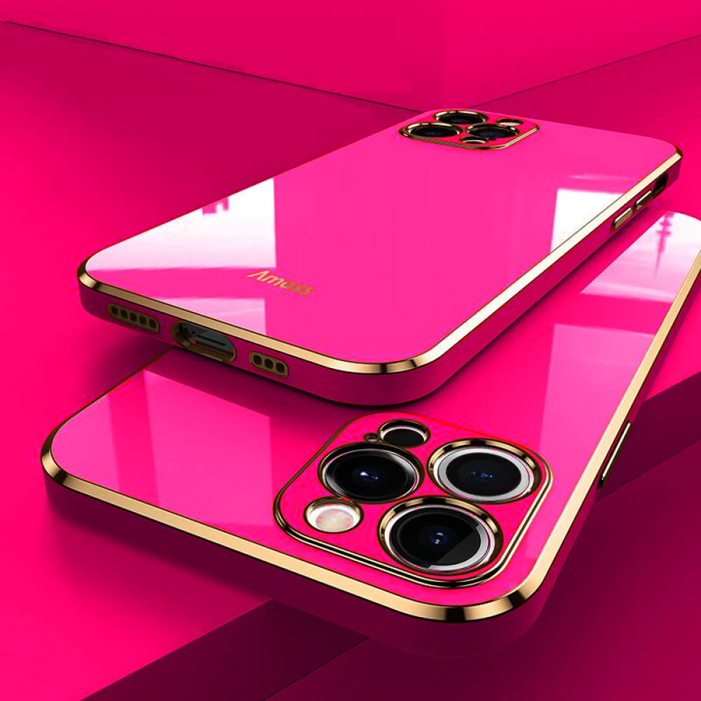 Funda de teléfono cuadrada para iPhone 14 Pro Max con revestimiento 6