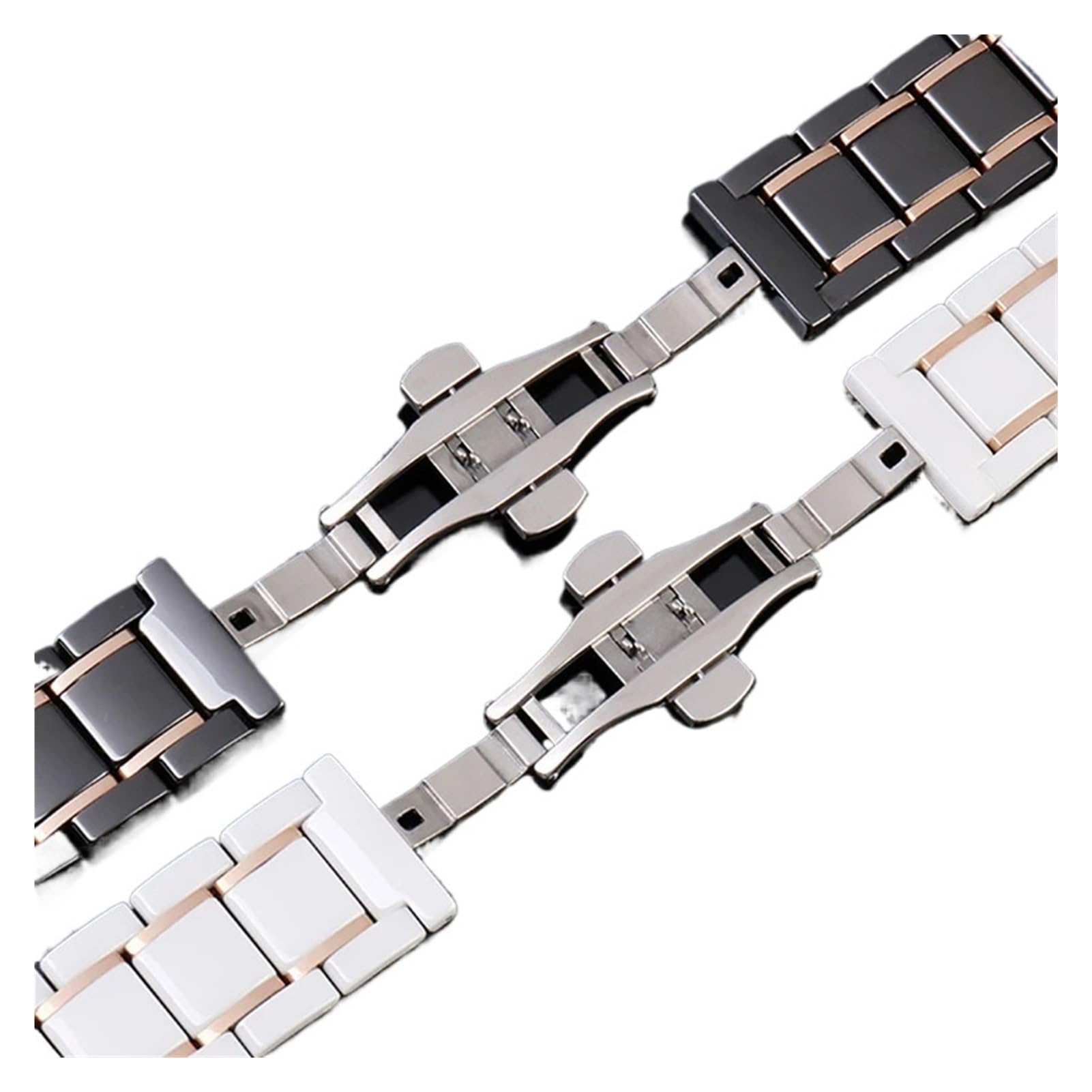 Bracelet de montre en céramique 14 mm, 15, 16, 17, 18, 20, 22, compatible avec les montres Huawei Ticwatch, for femmes et hommes, tendance
