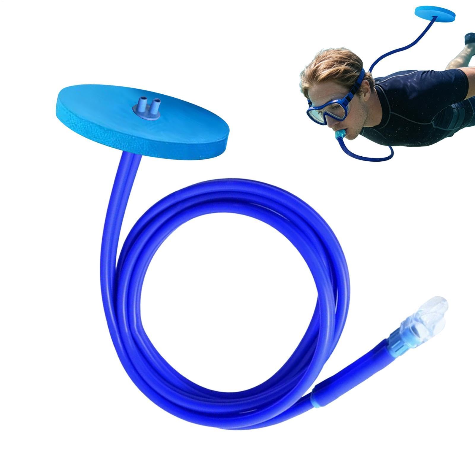Snorkel Breathing Tube - Full Dry Anti-Choke Design With Floating Regulator | Food-Grade Silicone Mouthpiece, Smooth Airflow System For Freediving Snorkeling Swimming Training