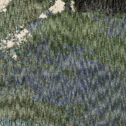 Tapete Oriental Weavers Tisdell 7'10" x 11'2" Azul/Verde miniatura 7