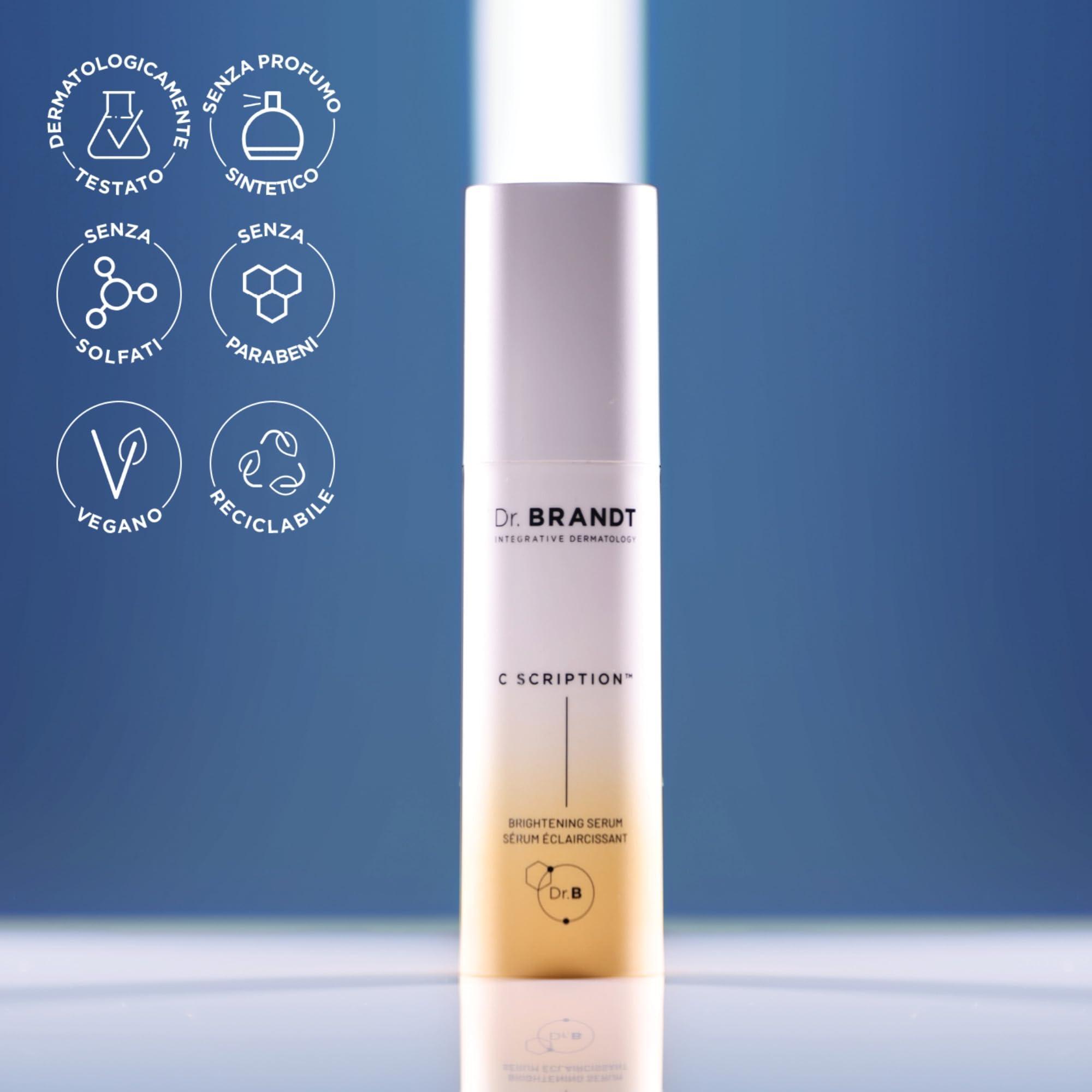 Dr. Brandt Bright This Way C Scription - Siero concentrato alla vitamina C - Attenua le macchie scure, riduce le rughe e illumina il tono della pelle - 30 ml