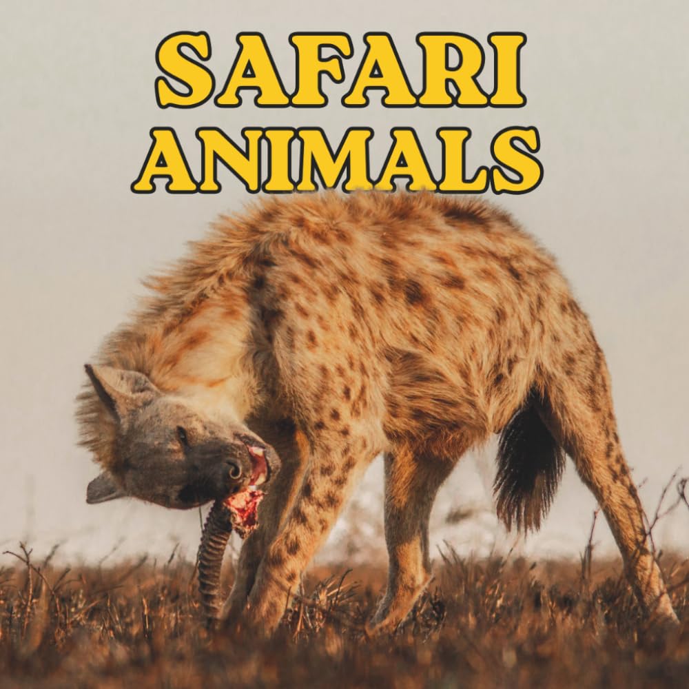 Safari Animals: Beautiful Photography of Lions, Elephants, Giraffes, Zebras, Cheetahs and African Wildlife in the Wild – Stunning 8.5 x 8.5 Premium Photobook for Nature and Safari Lovers