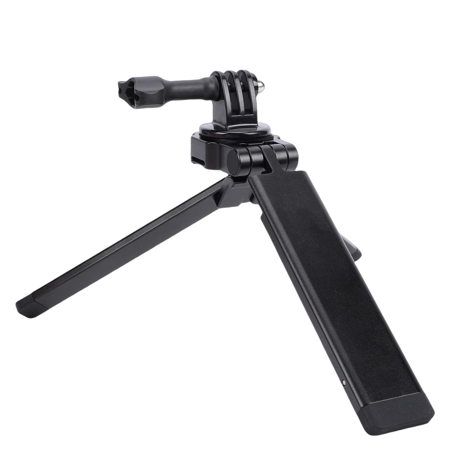 Treppiede Magnetico Pieghevole, Mini Treppiede Portatile in Lega di Alluminio con Angolo Regolabile a 250° e Filettatura Universale da 1/4 di Pollice per Smartphone Action Camera