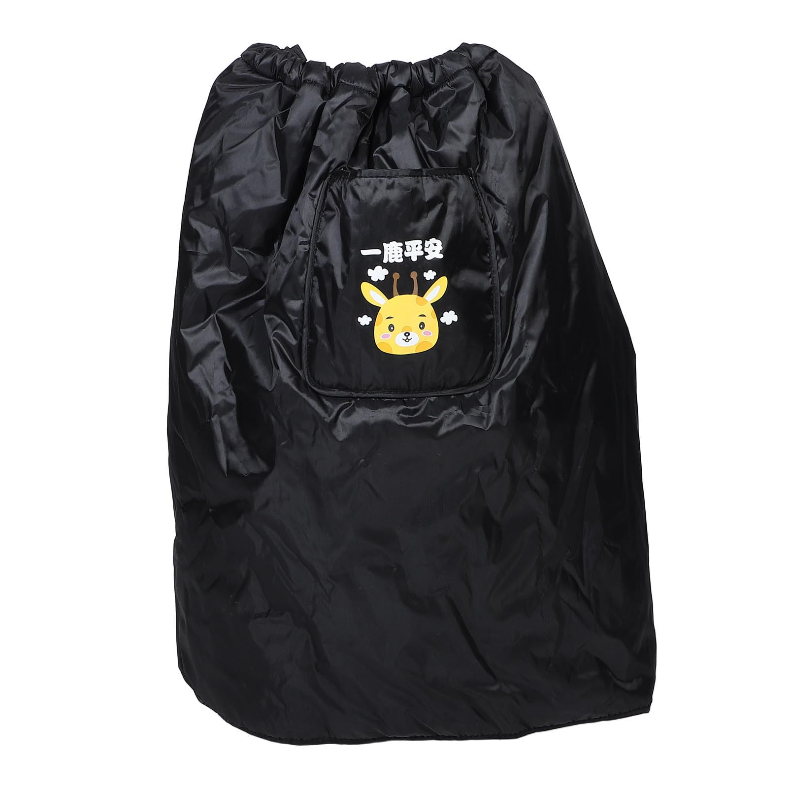 PRETYZOOM Tablier de Jambe en Coton Peluche Noir pour Trottinette Électrique Résistante Pluie et Vent Protection Le Froid Vent, Housse Pare-Brise pour Usage Extérieur