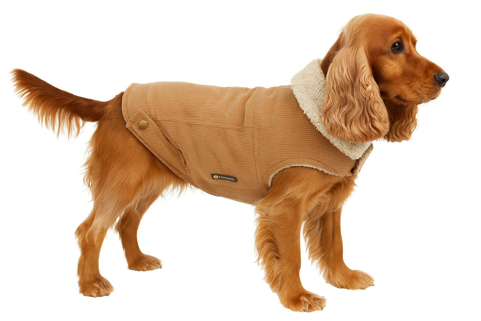 Manteau Endor beige 45cm - Une confection haut de gamme pour l'hiver
