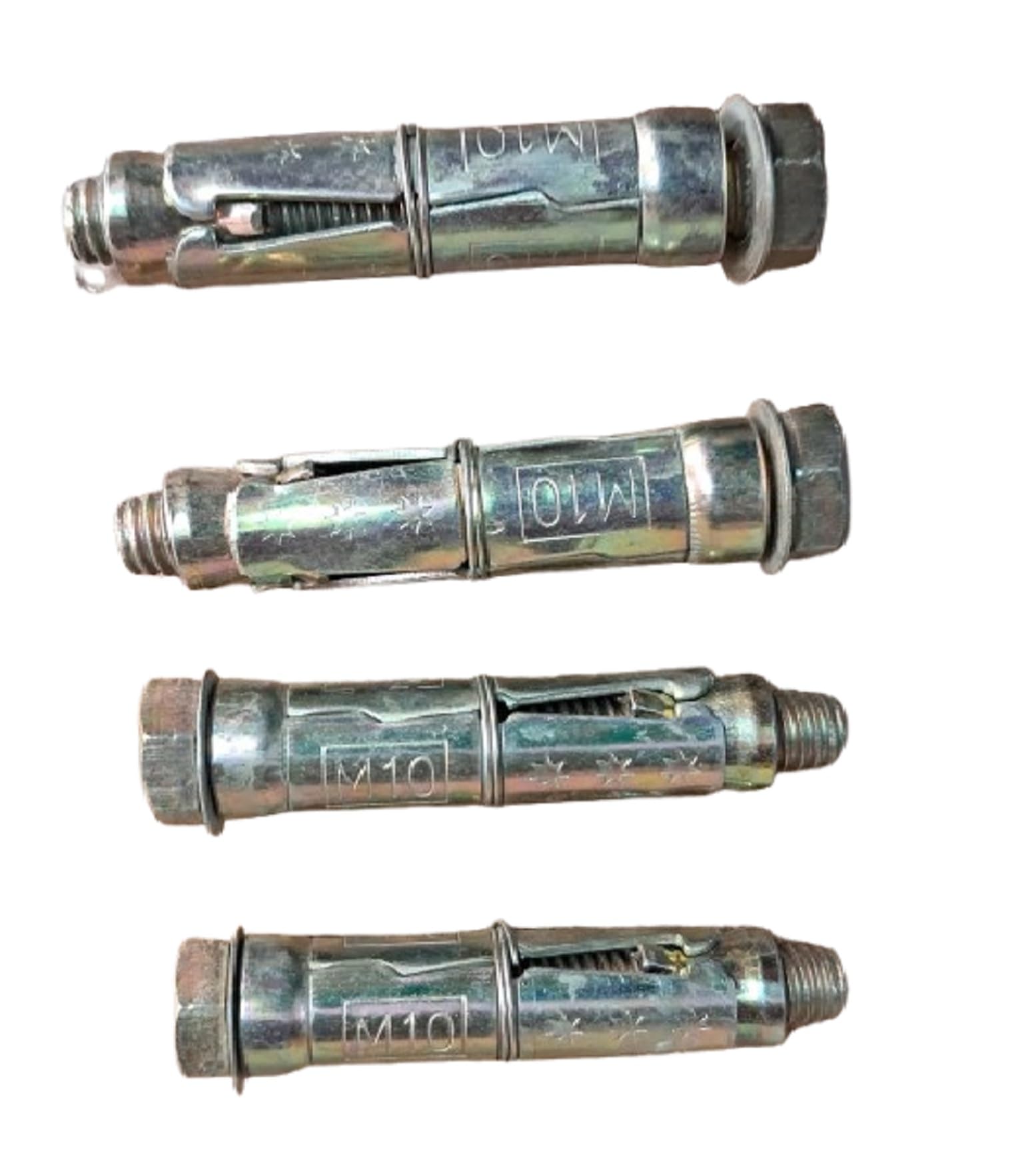 Q1 Beads Metal Raval Fasteners M10x70 mm for Wall, Ceiling Fitting - 10mm Thickness (Golden) (4 Pieces)-picture-28