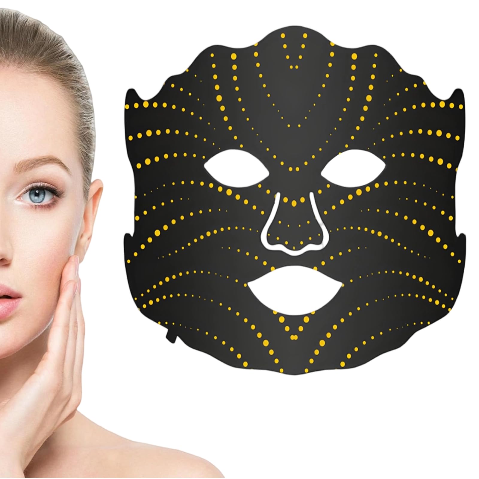 Red Light Therapy Mask for Face – Professional 7-in-1 Anti-Aging Device with 850nm Near Infrared for Wrinkles, Firming Skin & Acne Relief - Rejuvenating at-Home Facial Care