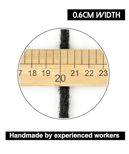 Miniatura 2 de Cypsin Extensiones de cabello humano 100 % humano de 6 pulgadas, 10 hebras de 0.23 pulgadas de ancho, hechas a mano, para hombres, mujeres y niños,