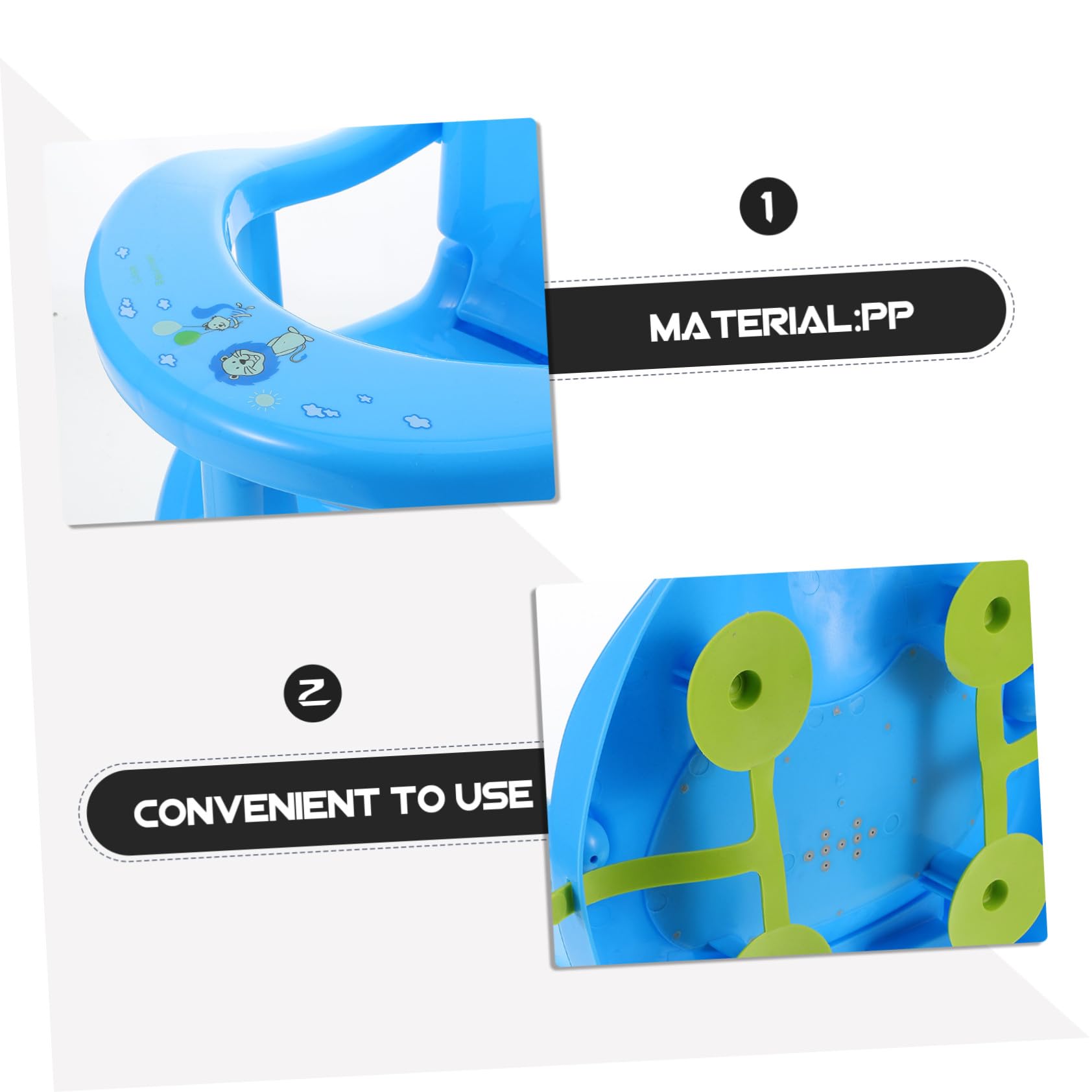 Asiento de Baño Cómodo Asiento de Baño Plegable para Viajes para Recién Nacidos Soporte de Seguridad Fácil de Instalar y Usar