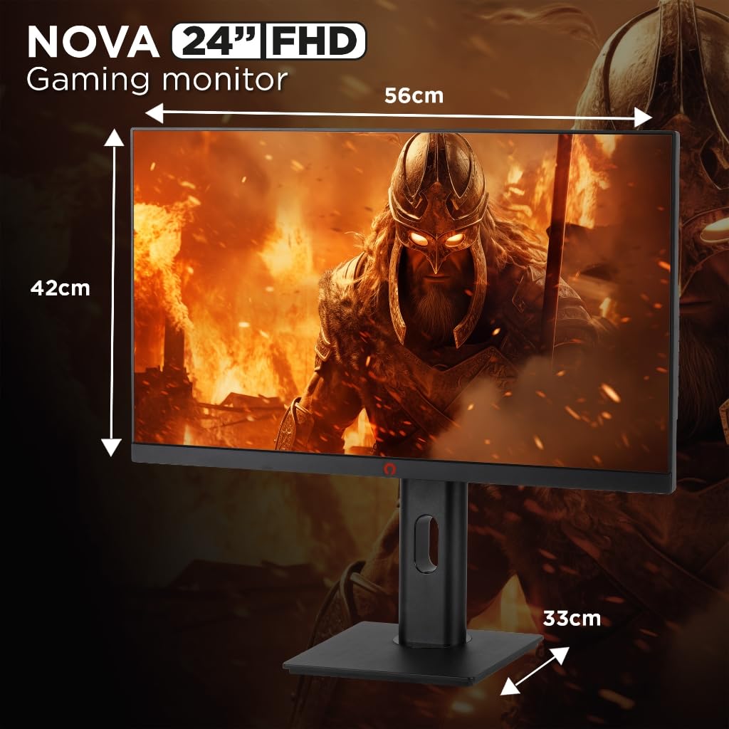 Konix Monitor Gaming Nova 24" PC, PS5, Switch 2 y Xbox Series X|S - Full HD 1080p - 180 Hz - 1 ms - FreeSync - HDMI - DisplayPort - Panel IPS