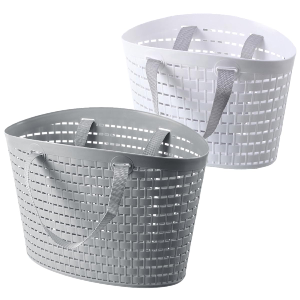 Panier de rangement avec drainage efficace et poignées ergonomiques pour trier votre linge
