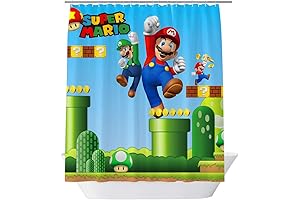 Super Mario Shower Curtains: Power Up Your Bathroom with Super Mario Characters