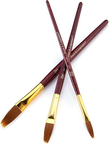 Miniatura 7 de Royal & Langnickel RSET-9140 Zip N' Close Oro Taklon Filbert Peine Set de 3 piezas