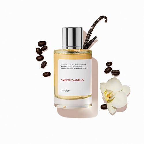 Dossier - Ambery Vanilla 3.4Oz (100ml) - Eau de Parfum - Inspired by YSL's Black Opium - Long-lasting Fragrance - Feminine - Ambery Vanilla - 3.4 Fl Oz (Pack of 1)