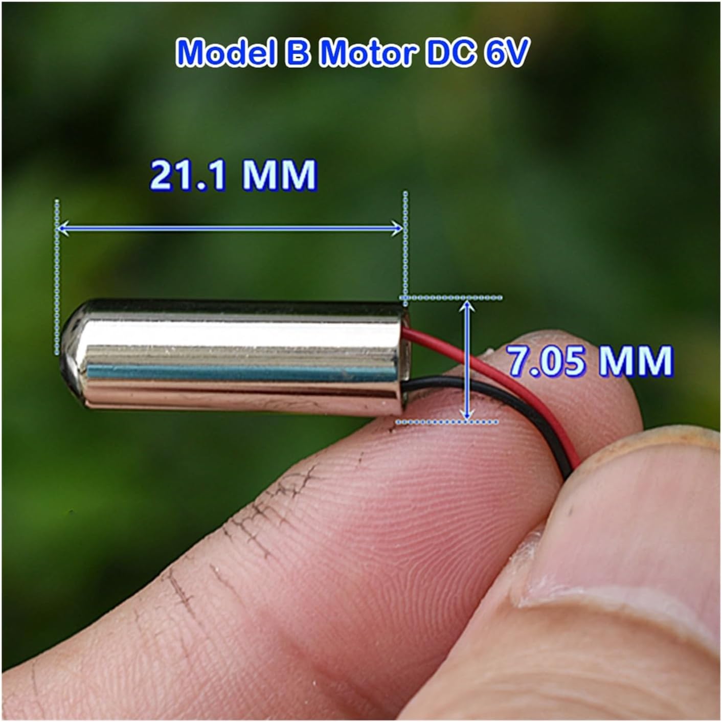 5 Pcs 612 Vibration Motor DC 3V-6V 5V Eccentric Wheel Mini Vibrator 6mm*12mm Electric Toothbrush Massager Coreless Vibrator (Size : Model B Motor)