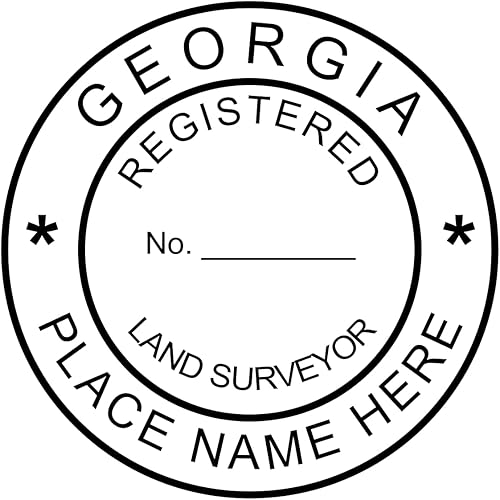 Miniatura 7 de Sello autoentintado para agrimensor, sello de goma personalizado, sello de tinta, sello profesional para agrimensor de tierras para el estado de