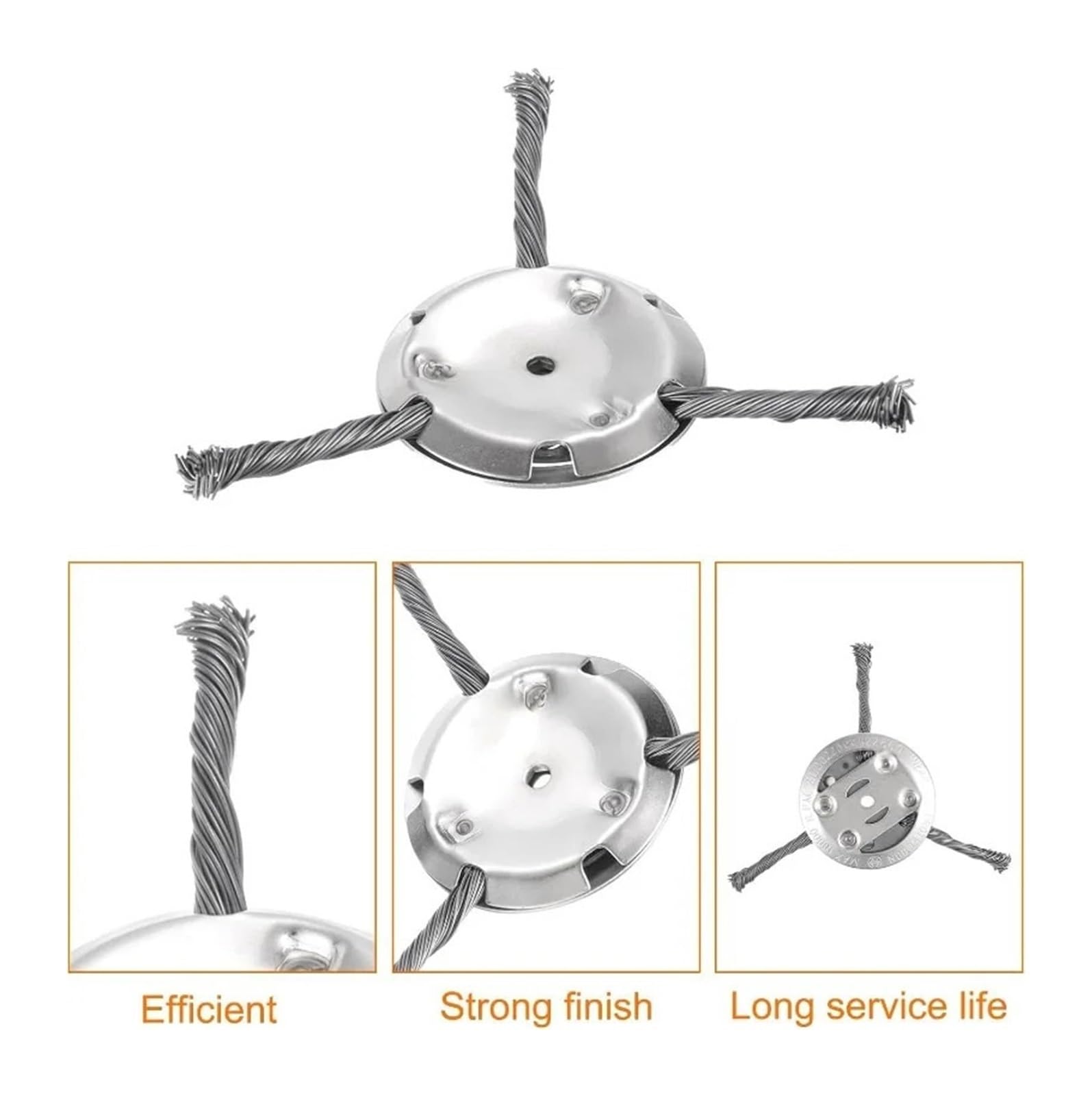 Accesorios universales de Cuchilla cortacésped Alambre Acero, Cabezal Corte for el hogar, jardín, Limpieza Malas Hierbas, máquina deshierbe(2pcs3)