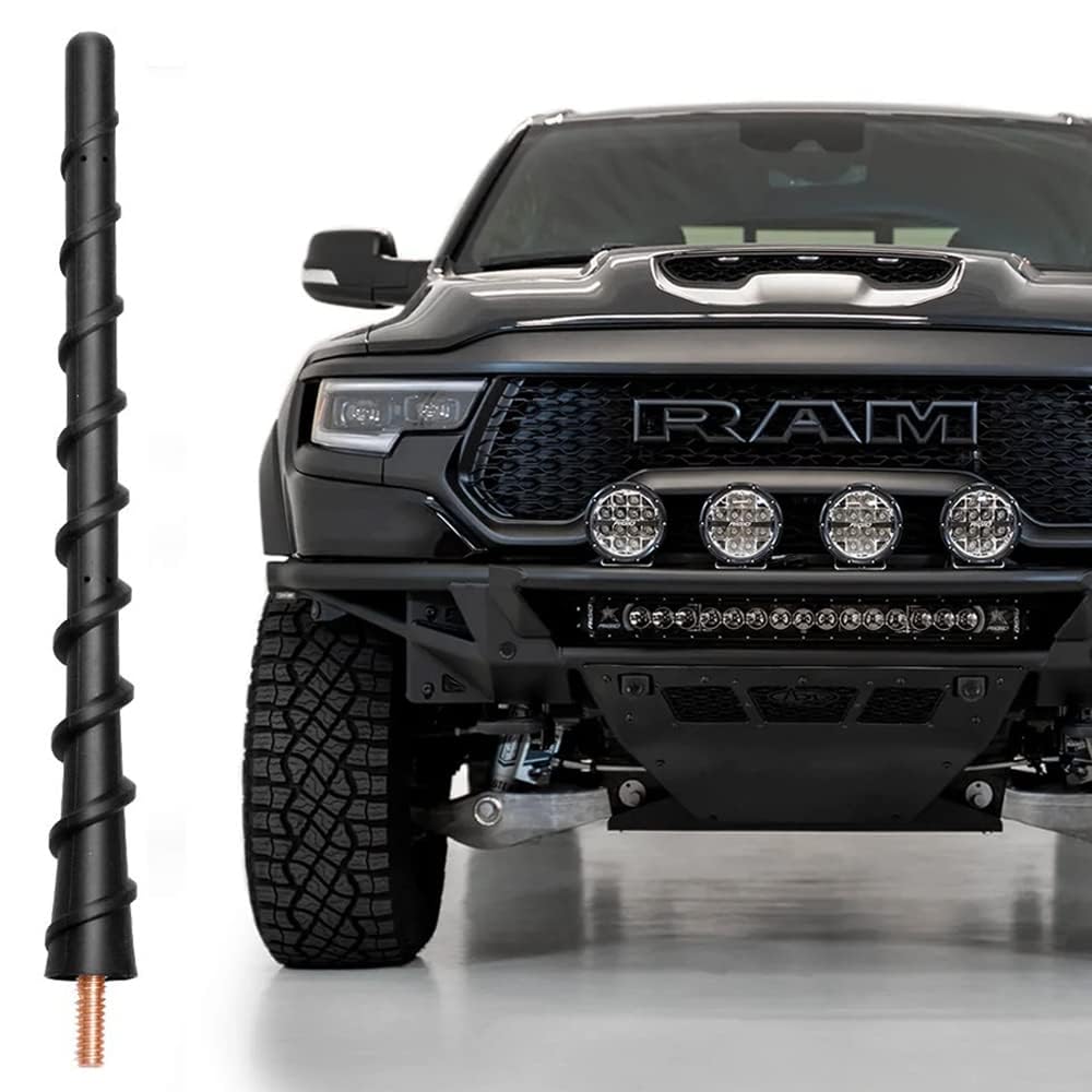 VOFONO Antenna for Dodge Ram 1500 Ford F150 2009-2024, Ram 1500 2500 3500 Antenna, 7 Inch Short Ford F-150 Antenna Replacement, Truck Dodge Ram 1500 Accessories, Ford F150 Accessories