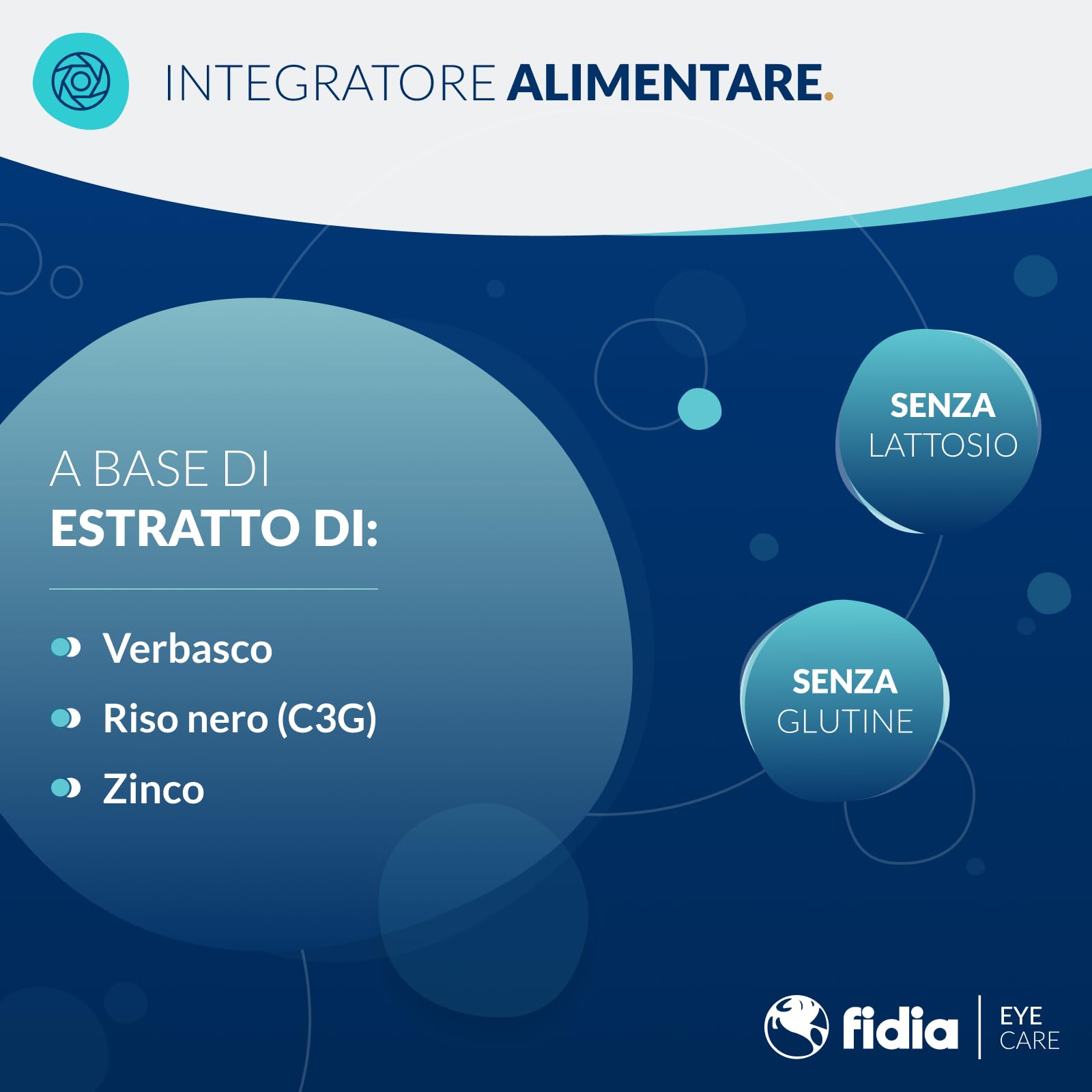 Fidia Farmaceutici REPAXIAL 20 Compresse - Integratore Alimentare a Base di Estratto di Verbasco, Riso Nero (C3G) e Zinco