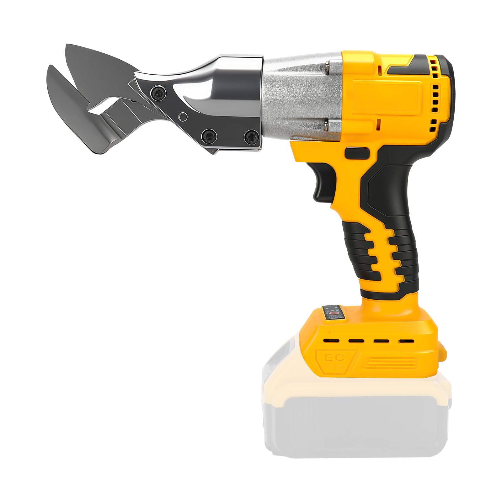 Cesoie per Lamiera senza fili compatibili con Dewalt 18 V 20 V batteria, testa rotante a 360 gradi max. 2 mm, Forbici Elettriche senza spazzole per lamiere, PVC (senza batteria)