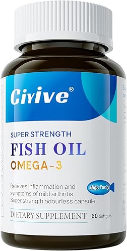 Aceite de pescado omega-3 con curcumina y vitamina D3 cápsulas blandas líquidas