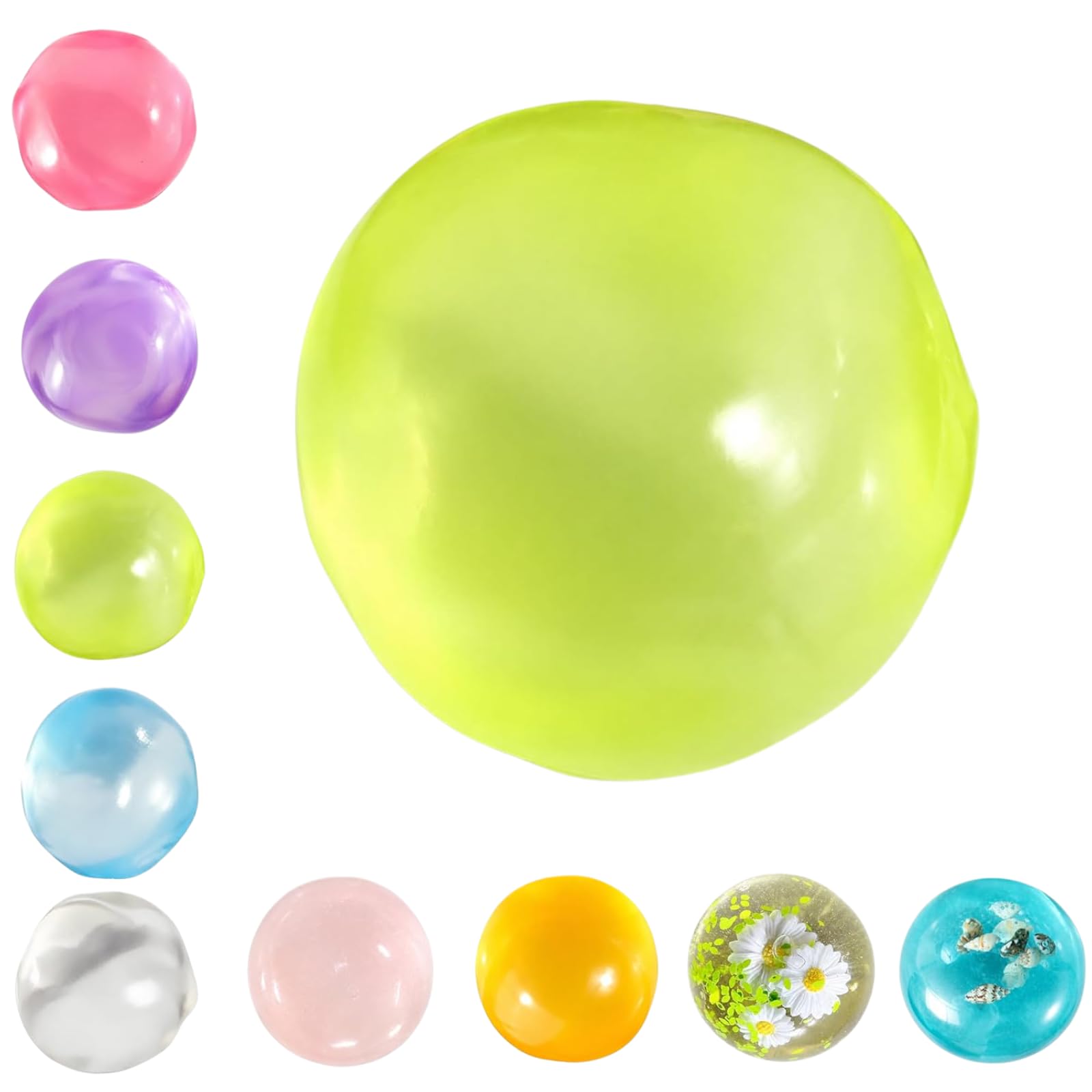 Coconut Oil Squishy, Coconut Oil Stress Ball – Super Soft,Shapeable No Rebound Stress Relief Ball,Reusable,Easy to Clean, Washable,Fun Anxiety Gift for Adults & Kids (6cm*6cm)