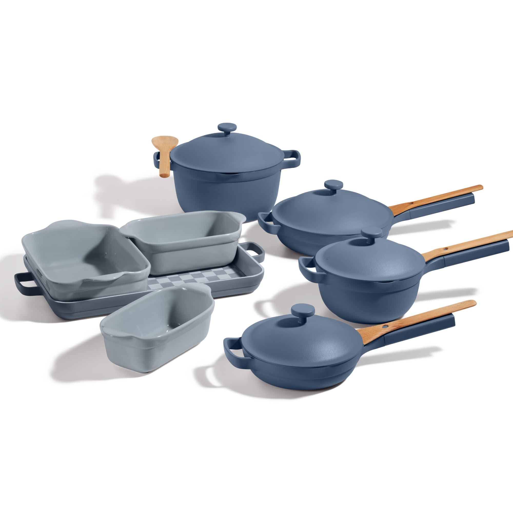 Our Place Ultimate Cookware Set - Complete 18-Piece Set Including the Always Pan, Perfect Pot, and Bakeware Set | Multifunctional, Toxin-Free Nonstick | Replaces 44 Pieces | Blue Salt