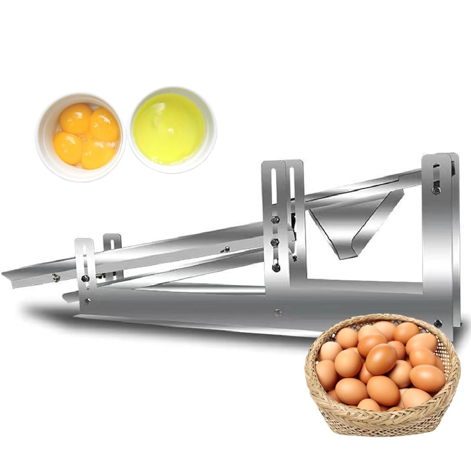 Máquina separadora de clara de huevo, separador de yema antiderrames, diseño sin goteo, filtra 500-800 huevos/hora para cocinas domésticas