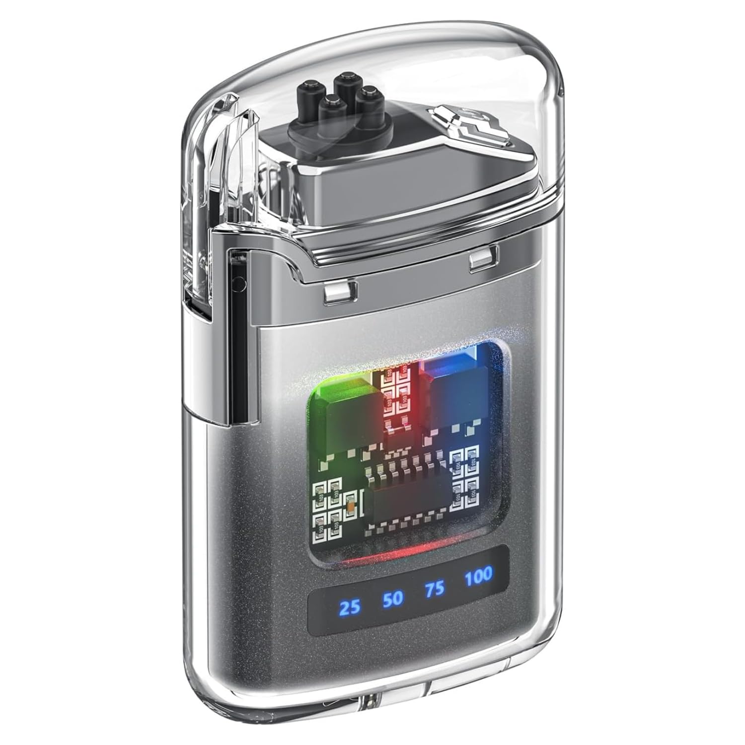 USB Electric Lighter Rechargeable Dual Arc Flameless Windproof with Type-C Fast Charging, Battery Indicator, Portable Plasma Lighter for Candle, BBQ Grill, Camping & Fireworks-image-8