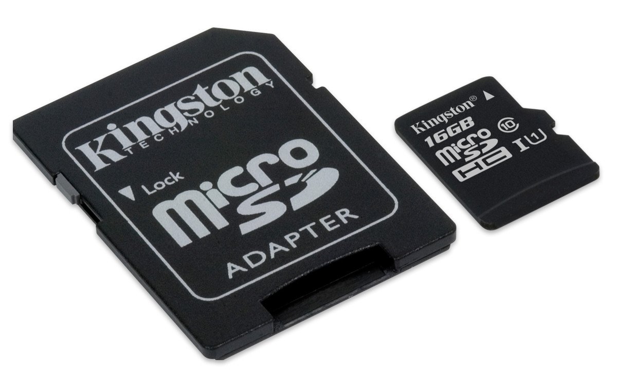 Kingston 16GB Micro SD Class 10 Memory Card with adapter - Buy