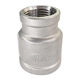Amazon Com 3 4 X 1 2 Reducing Coupling Stainless Steel 304 Npt Female Threaded Cast Pipe Fitting Nipple Industrial Scientific