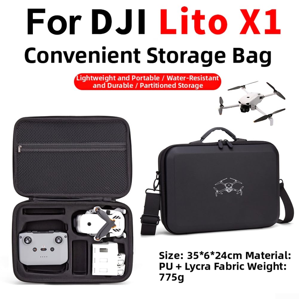 Custodia Protettiva 35x24cm per DJI Lito X11 | Guscio EVA, assorbimento urti, protegge da , forma su misura, sicurezza massima