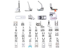 42-Piece Sewing Machine Presser Feet Set Compatible with Brother