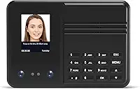 BISOFICE Relógio de ponto de reconhecimento facial com senha de impressão facial para funcionários controle de acesso à máquina suporte sistema multilíngue porta USB dispositivo de gerenciamento de