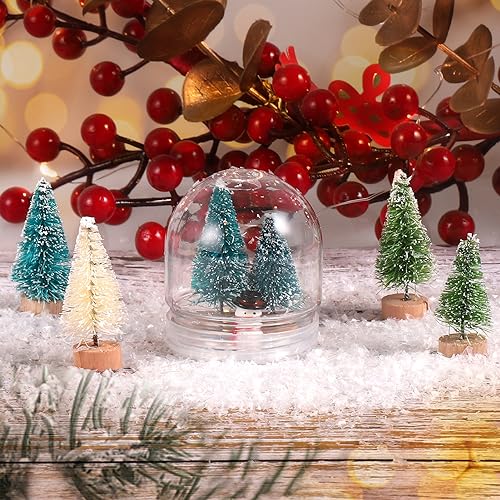 Auihiay C-244S 12 Set Clear Plastic Snow Globes Kit thumb #2