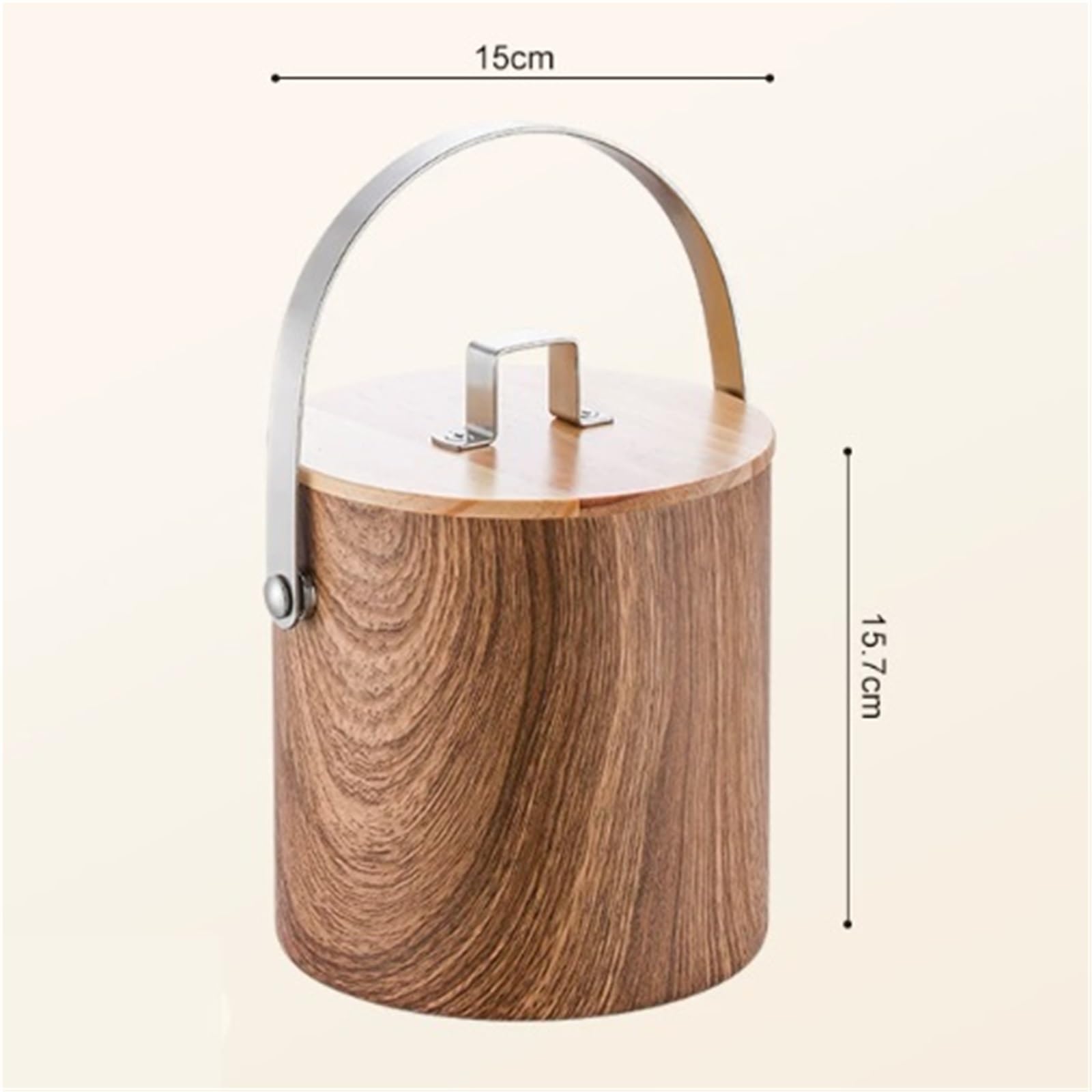 Cubo de hielo de doble pared con tapa y asa, contenedor aislado para fiestas, eventos y reuniones al aire libre, diseño duradero para un fácil uso y almacenamiento