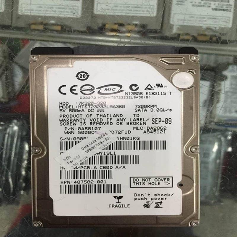 MIDTY 95% HDD 320GB 2.5インチ SATA 16MB 7,200RPM 内蔵HDD ノートパソコン用HDD用 H