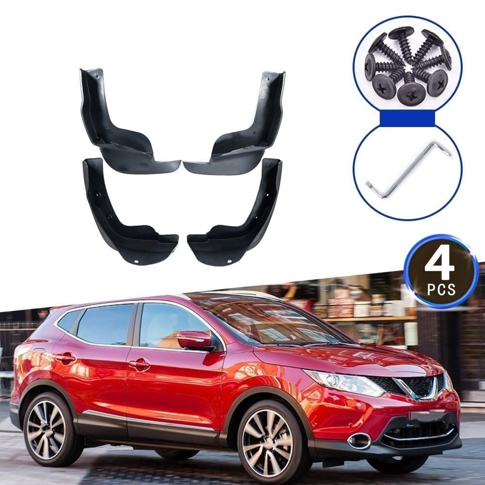 GTFRFD 4 PièCes Garde Boue De Voiture Pour Nissan Qashqai J12 E- Power 2022 2023 2024 2025 2025 Avant ArrièRe Splash Protection Carrosserie Auto Styling Accessories Étanche