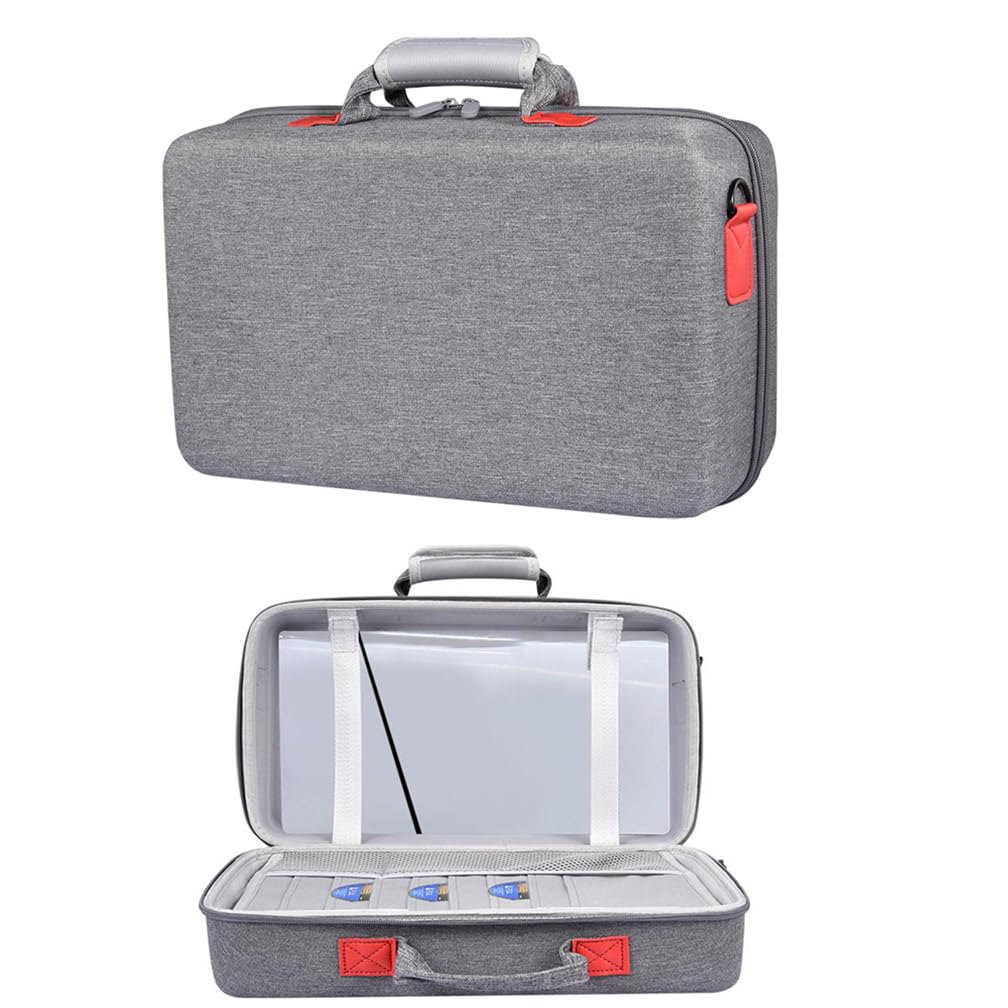 Custodia protettiva sottile per PS5, borsa portaoggetti per console di gioco, valigia da viaggio, borsa portatile resistente ai graffi (grigio)