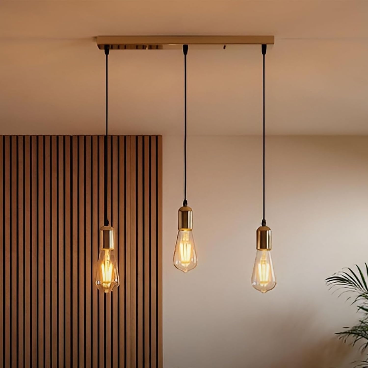 LEDSone 3 Way Ceiling Pendant Cluster Light Fitting Lights E27 Socket Hanging Light Industrial Ceiling Lights for Living Room Dining Room Bedroom Office